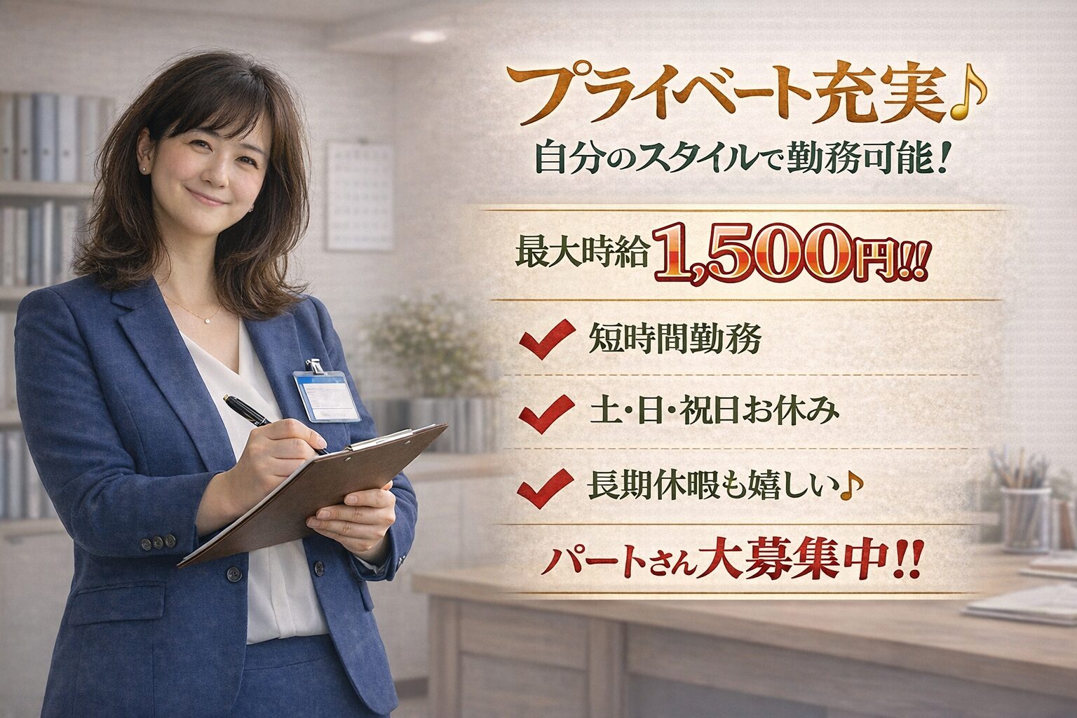 簡単なアンケート取得業務と会館の受付スタッフ　株式会社PSP　